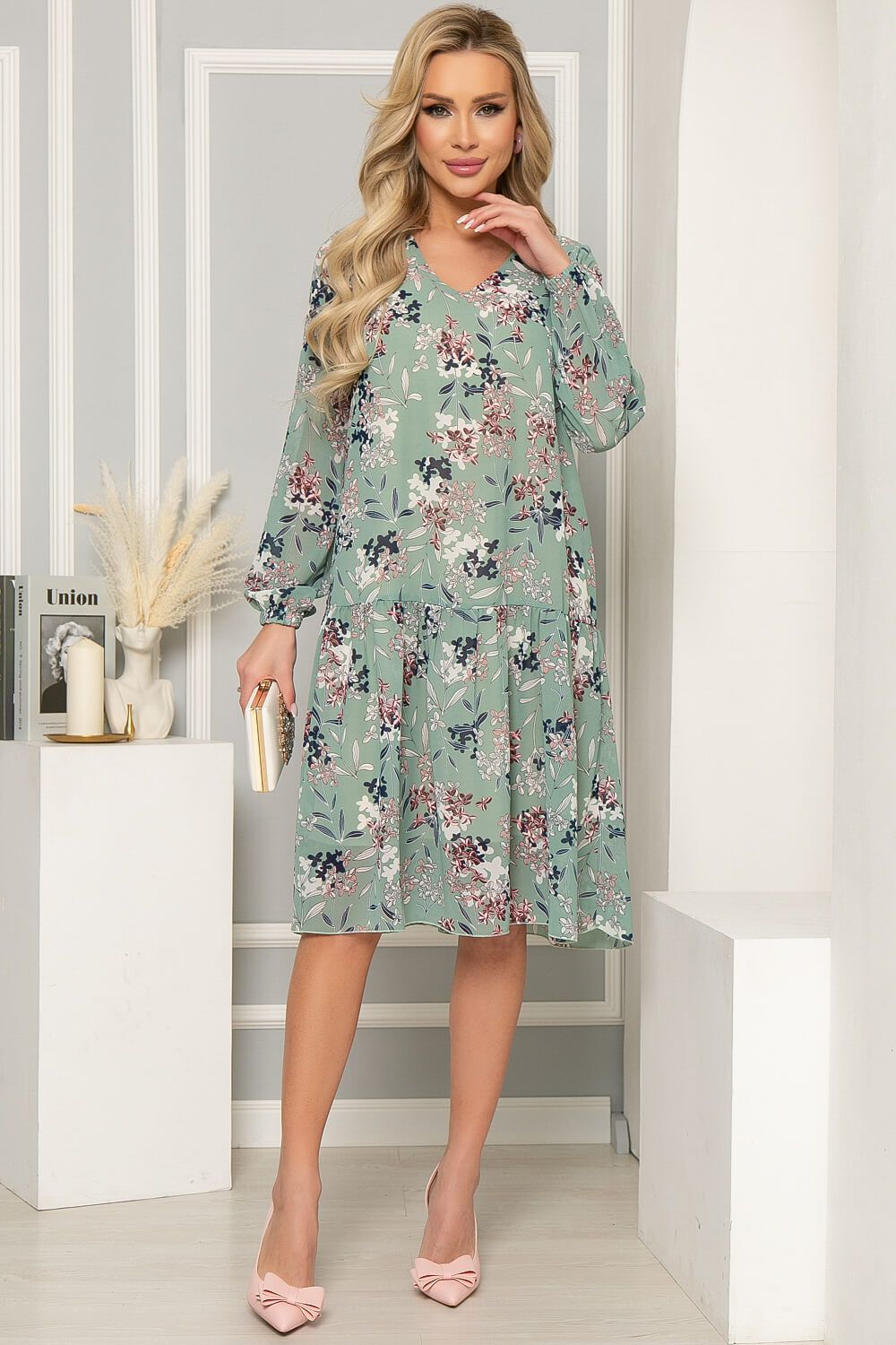 Платье "Клара" (олива) П4933 LT Collection