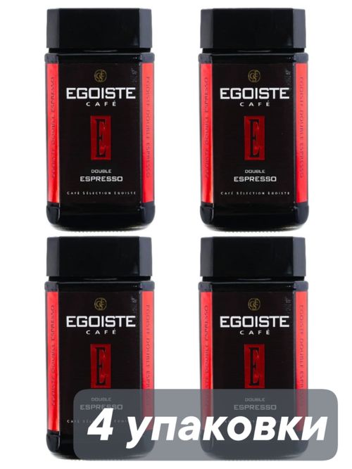Кофе растворимый Egoiste Double Espresso 100 г x 4 шт