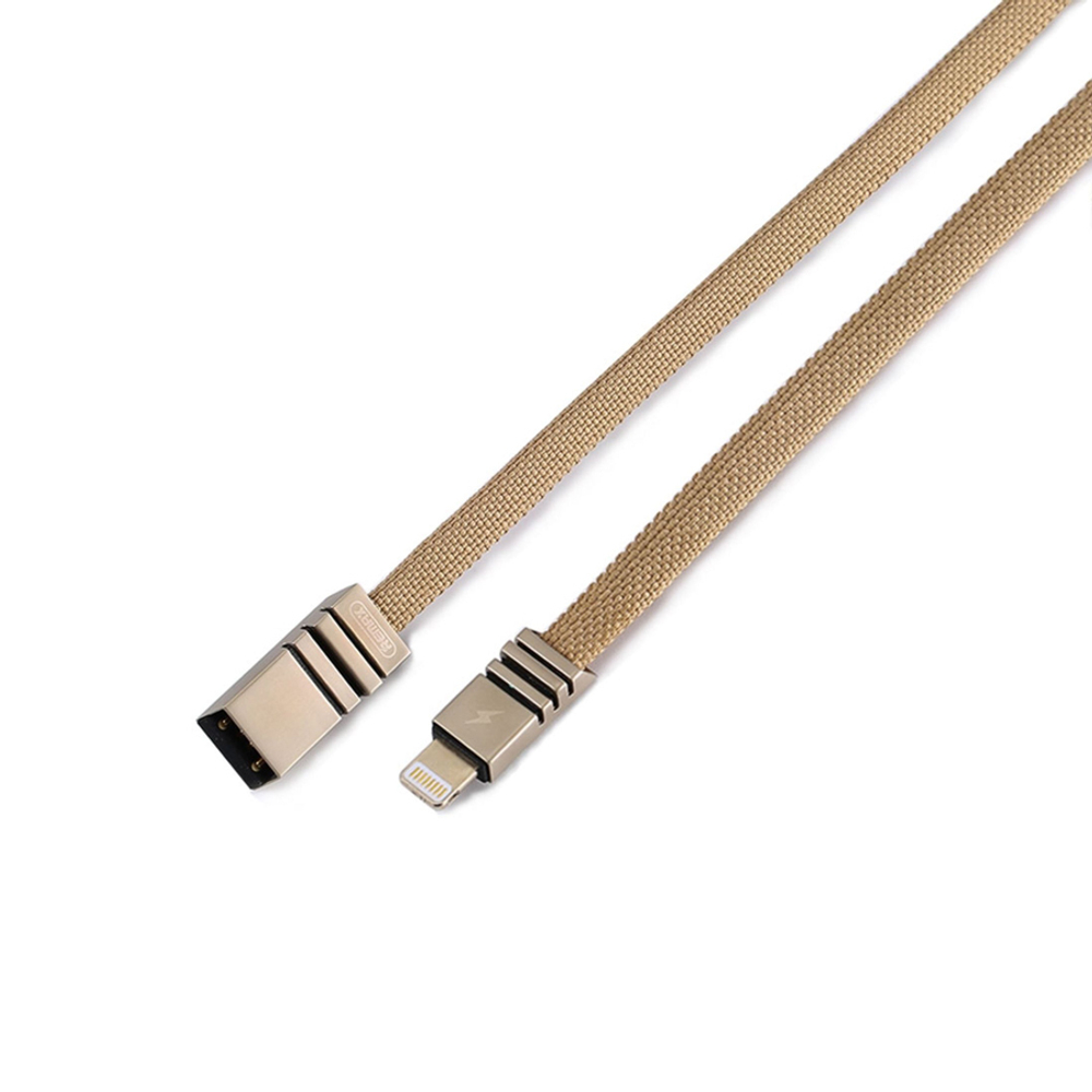 Кабель USB - Lightning (для iPhone) Remax RC-081i (оплетка ткань) Коричневый