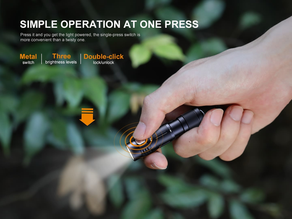 Фонарь Fenix E05R зелёный