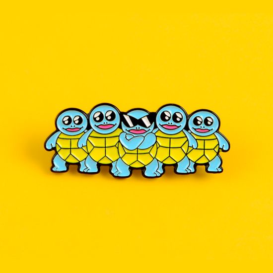 Пин на рюкзак и одежду. Squirtle Squad