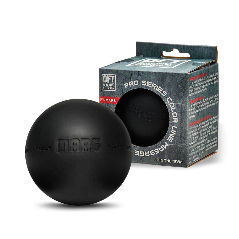 Мяч для МФР 9 см одинарный черный