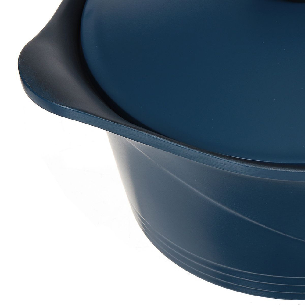 Кастрюля алюминий, антиприг, 4.3 л, с крыш, Daniks, Shoven, KI-T2024-2965C, индукц