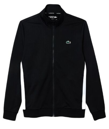 Мужская теннисная кофта Lacoste Tennis Zipped Ripstop Tennis Sweatshirt - черный