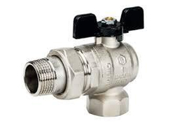 Кран шаровой угловой с американкой полнопроходной 20
