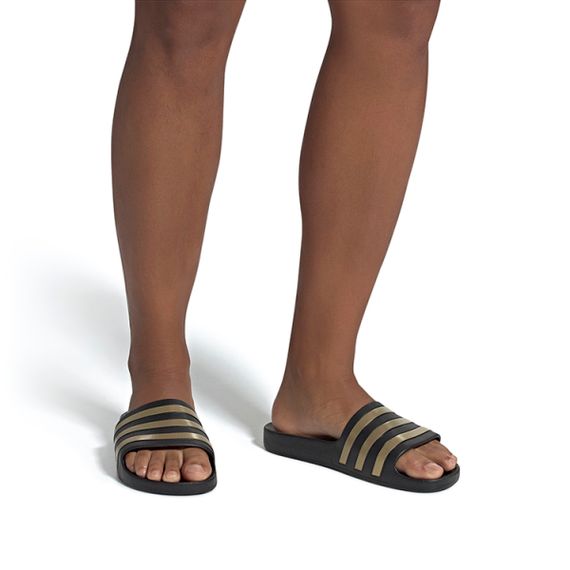 Adidas Adilette Aqua 'Black Gold'