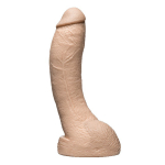 Телесная насадка-фаллоимитатор 24,1см с мошонкой для страпон-систем Doc Johnson Vac-U-Lock Realistic Jeff Stryker's Vanilla 1015-16-BX