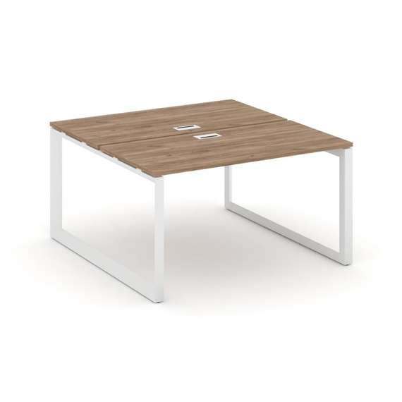Style Project Рабочая станция двухсторонняя SN-59O.DRS-023 Дуб Табак/Металл Белый/Белый Заглушка 138