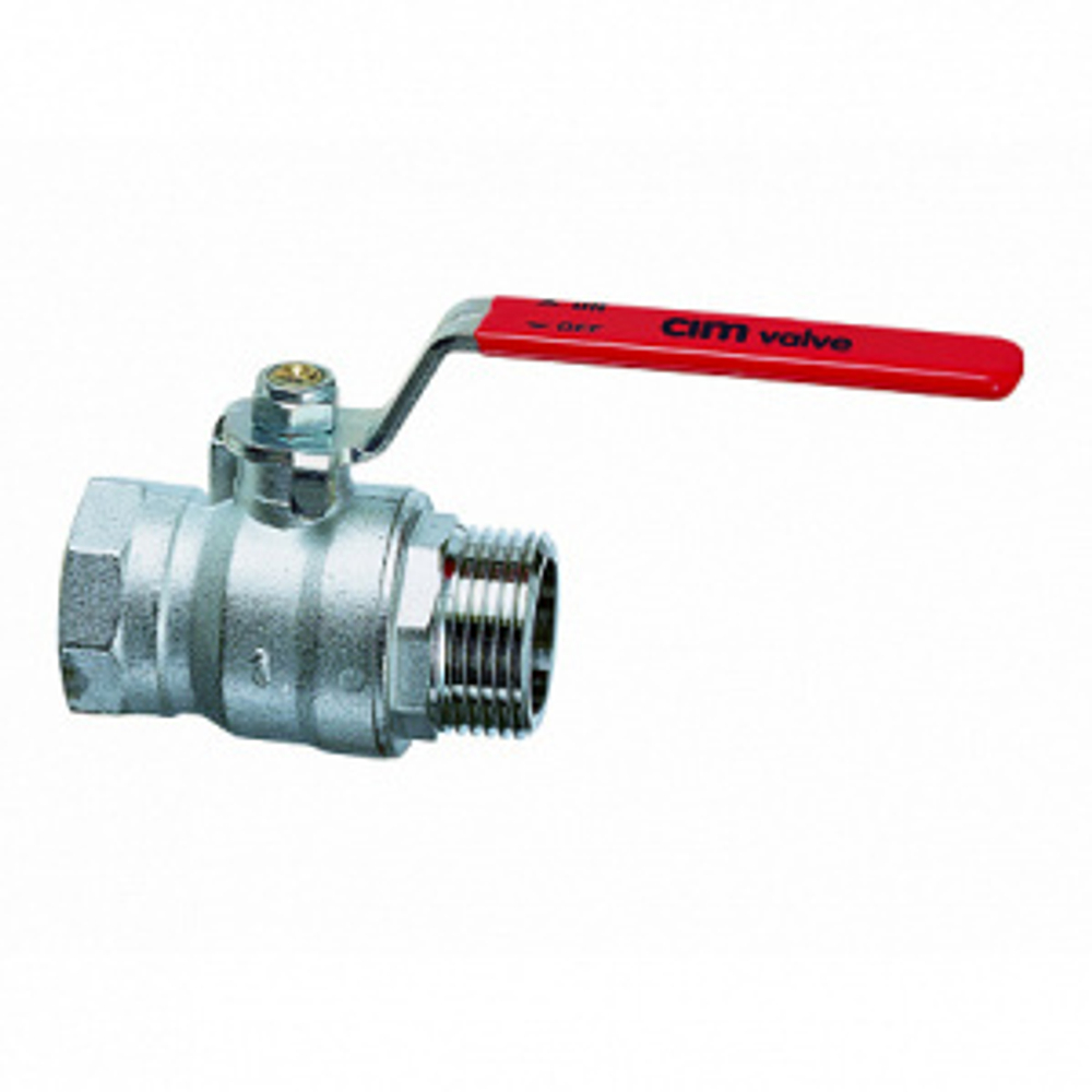 Кран шаровой RED5MF 1/2" серии RED5 полнопроходной PN50 BН плоский рычаг