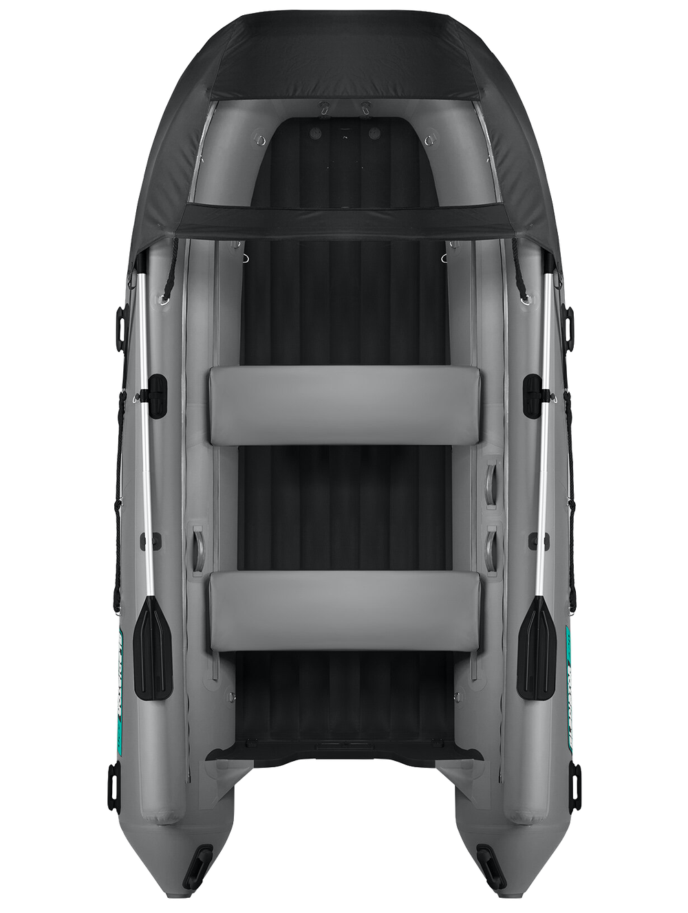 Лодка ПВХ Gladiator Air Expedition E420X НДНД Тёмно-Серая + Транцевые колеса + Ковер EVA + держатели спиннингов