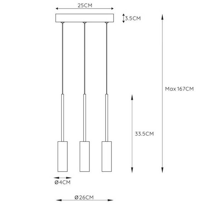 Подвесная светодиодная люстра Lucide Tubule 24401/21/30