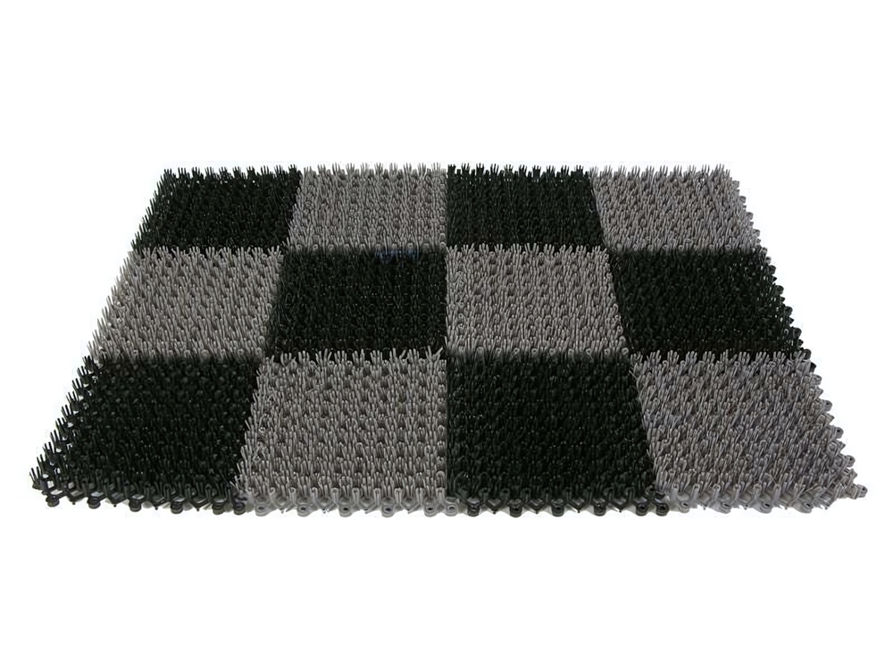 Коврик ТРАВКА 42*56см (черно-серый)