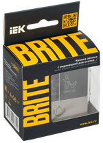 BRITE Кнопка звонка с индикацией для отелей 10А ВС10-1-9-БрШ шампань IEK