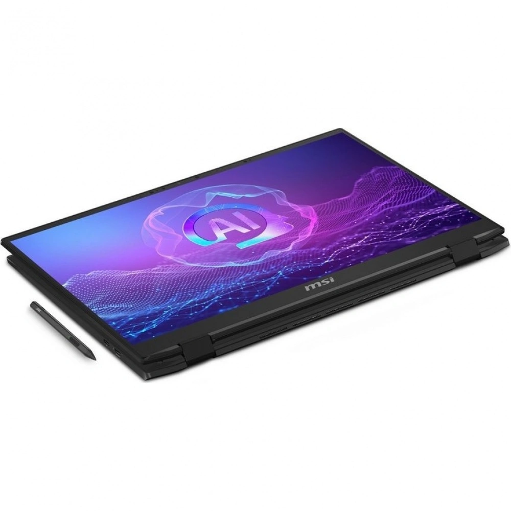 Ноутбук MSI Summit Pro 16 AI A2HVETG-085RU Core Ultra 7 255H 32Gb SSD1Tb NVIDIA GeForce RTX4050 6Gb 16" IPS Touch QHD+ (2560x1600) Windows 11 Pro black WiFi BT Cam (9S7-159631-085)