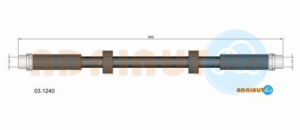ADRIAUTO - 031240-ADR - Brake Hose