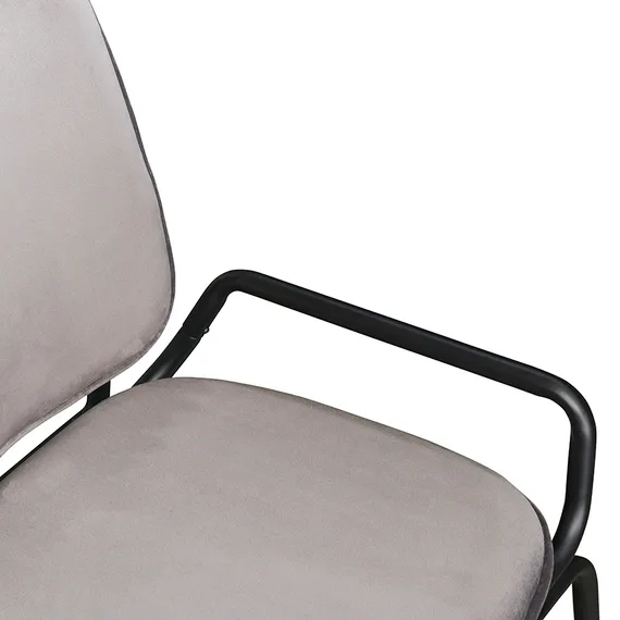 Стул Ror, Double Frame, серый велюр