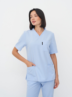 Блуза женская м640 liberty комфорт голубой034