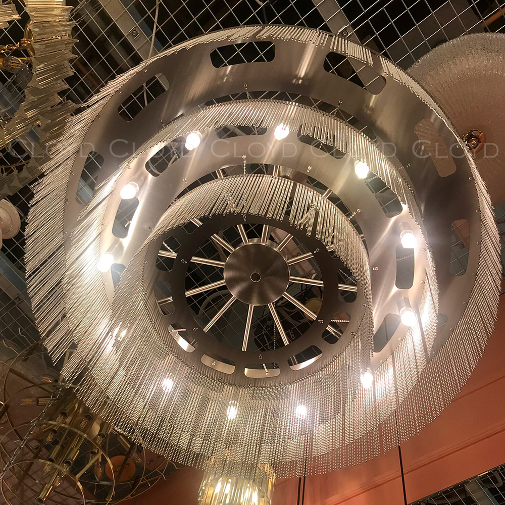 Люстра Cloyd ONASSIS C12 / Ø80 см - никель сатин (арт.11358)