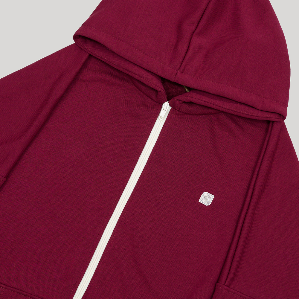 Zip-Up Hoodie LOGO Beaujolais