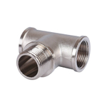 Тройник с внутренней и наружной резьбой STOUT SFT 0065 - 3/4" (ВР/НР/ВР, латунь никелированная)