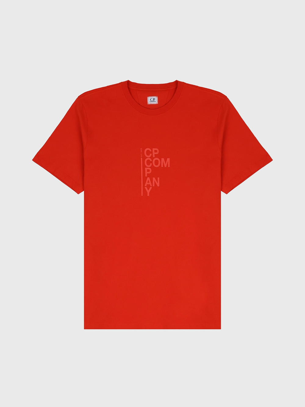 Футболка C.P. Company 30/1 Jersey Vertical Logo Red