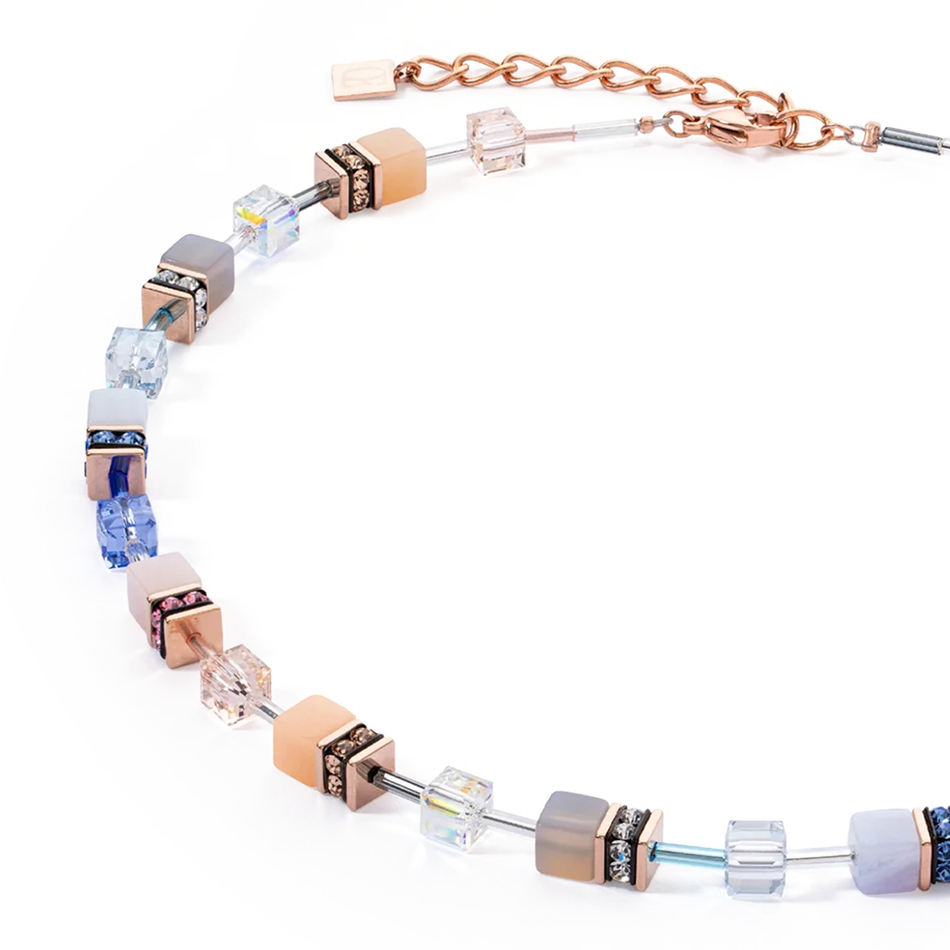 Колье Coeur de Lion Light blue-Beige 4905/10-0738