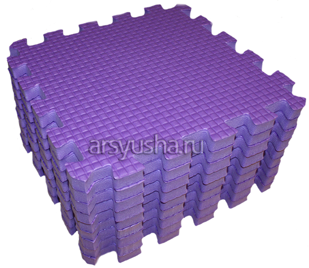 Коврик-пазл BABYPUZZ (9 плит 33x33x2см, ~1кв.м./уп) Фиолетовый