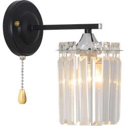 Бра светильник Rivoli   1062-401 настенный 1хЕ27 60 Вт хрусталь с выключателем