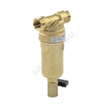 Фильтр сетчатый T-образный латунь Ду 20 Ру25 Тмакс=80 oC G3/4" НР FF06 с краном Honeywell-Braukmann FF06-3/4"AAM