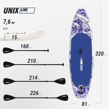 SUP-борд UNIX Line Глазурь / Glaze (320см)