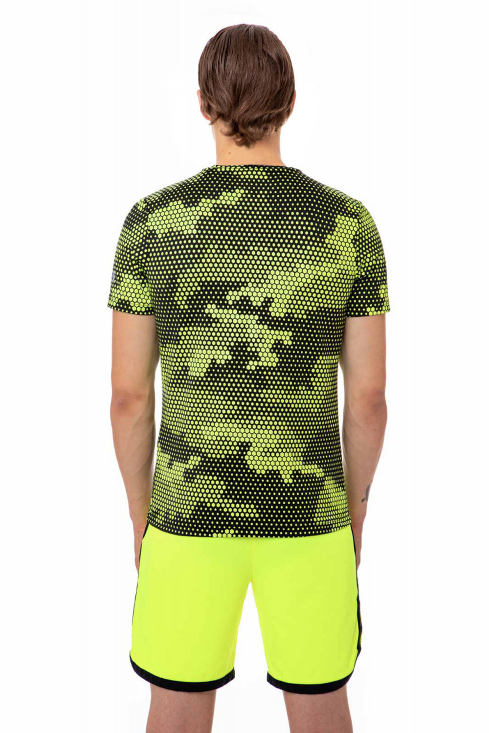 Мужская теннисная футболка Hydrogen Tech Camo Tee Man - желтый