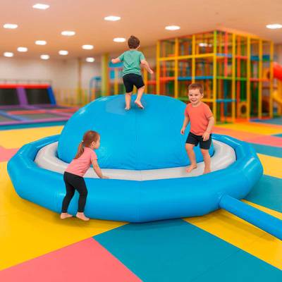 Надувное оборудование «Надувной живот» 6*6*1,7 м, серо-голубой