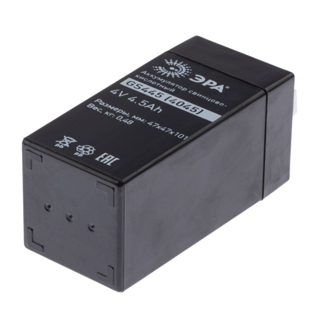 Аккумуляторы свинцово-кислотные ЭРА GS445 4V 4,5Ah