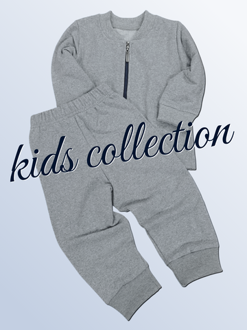 10141 Комплект детский футер 2-х нитка начес серый меланж (28/86)