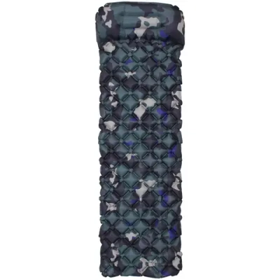 Коврик туристический надувной 190*60*5 см камуфляж