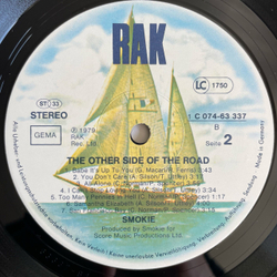 Винтажная виниловая пластинка LP Smokie Смоуки The Other Side Of The Road (Германия 1979)