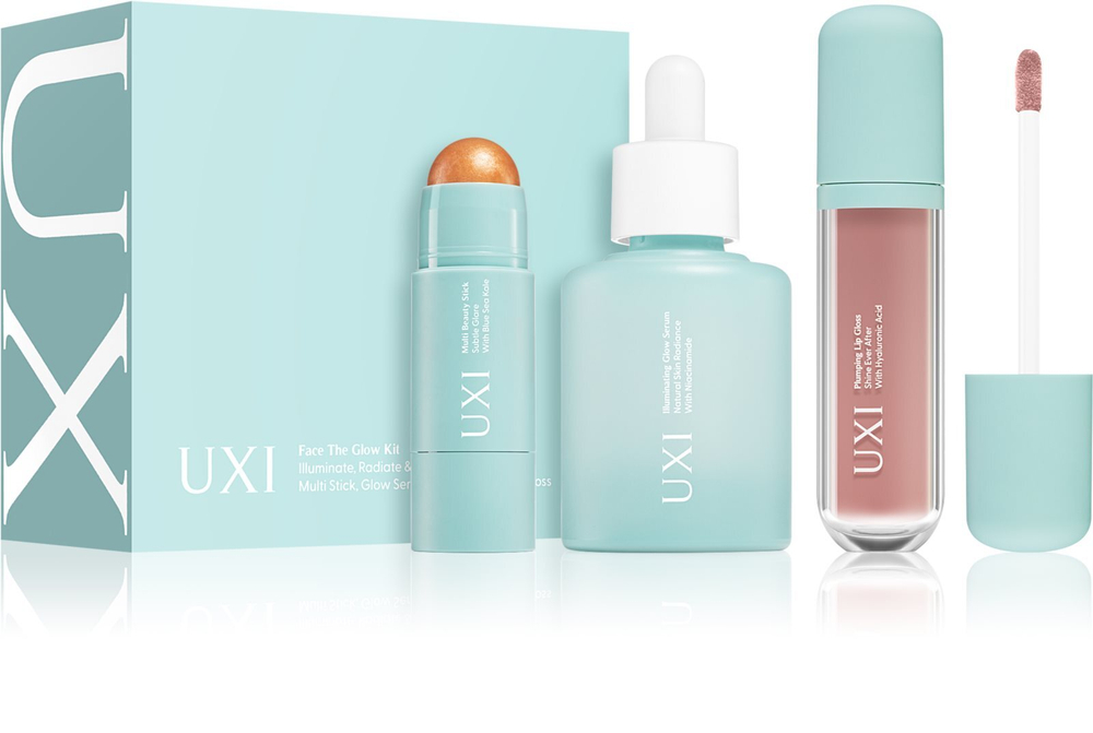 UXI BEAUTY Face the Glow Kit - набор для сияющей кожи /  Sparkling Wine   / GTIN 3760275389312