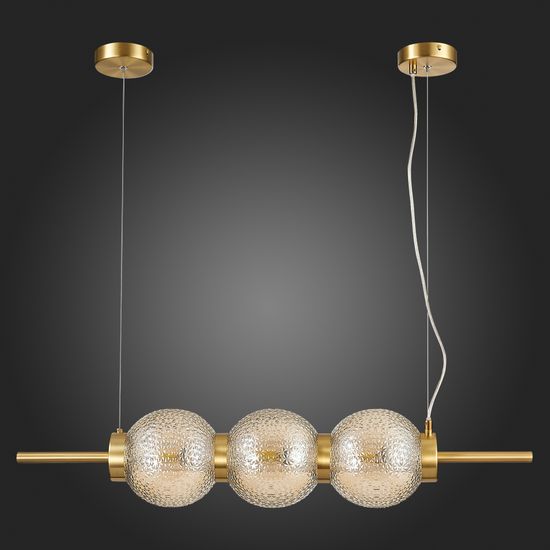 SL1155.313.03 Светильник подвесной ST-Luce Латунь/Коньячный E14 3*40W MARENA