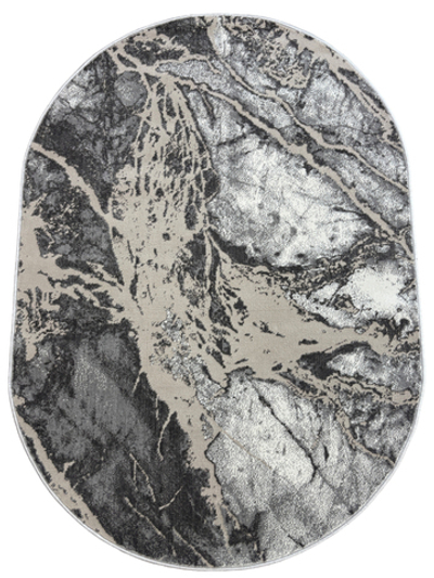 Ковер Rimma Lux 38113A Grey/L.Grey Овал