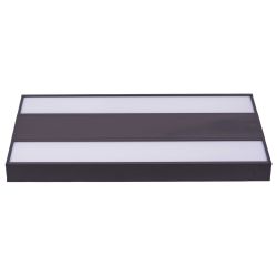 ULO-K16B 2x16W-4000K-L50 5W-3000K IP44 BLACK Светильник линейный светодиодный подвесной с фоновой подсветкой. Белый свет 4000К. Алюминий. Цвет черный. TM Uniel