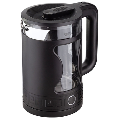 Чайник электрический 1,5л ENERGY E-257, стекло, черный