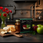 Паста к сыру яблочная с дижонской горчицей и маком