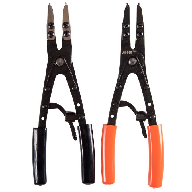 AFFIX (AF03300015C) Набор съемников стопорных колец 254 мм, сменные насадки, 15 предметов, кейс