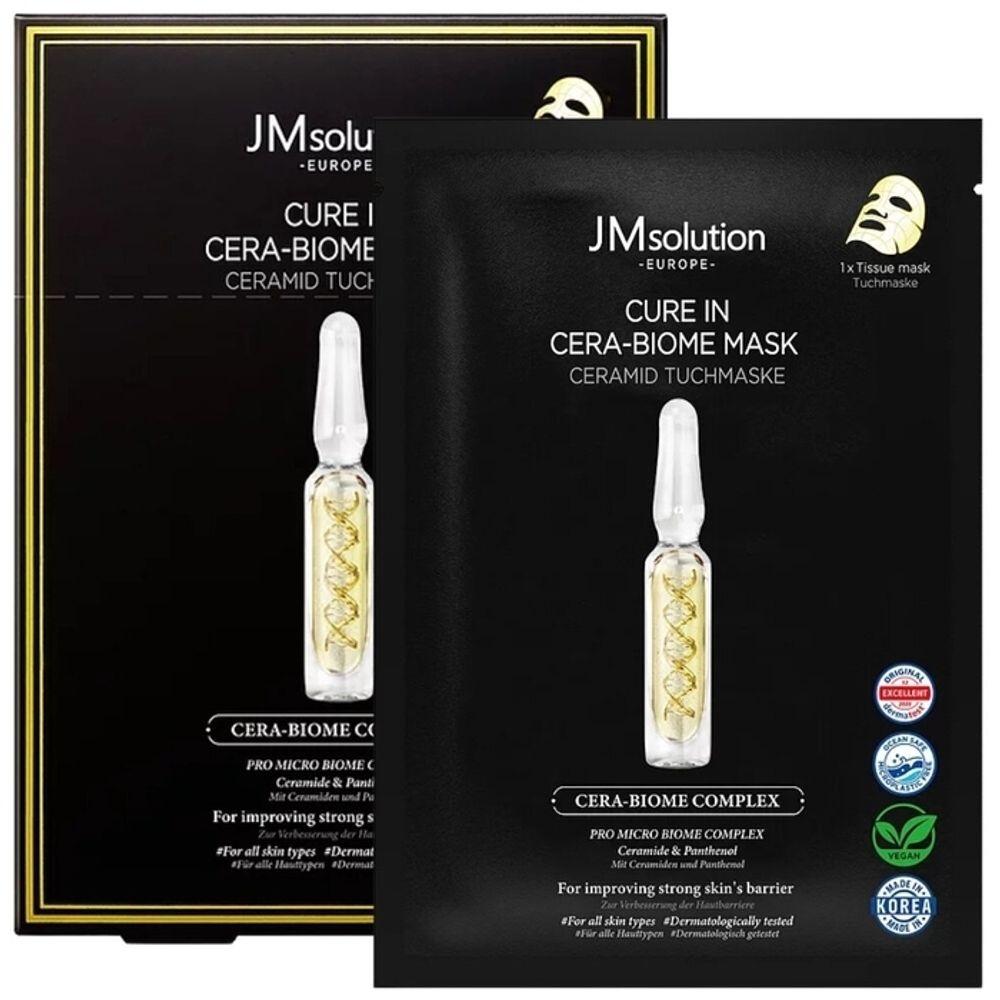 JMsolution Cure In Cera-Biome Mask лечебная маска с церамидами и пробиотиками