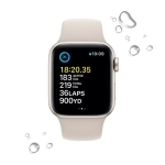 Apple Watch SE Gen 2 40mm (GPS) Starlight Aluminum Case with Starlight Sport Band (S/M) (MNT33/MR9U3)