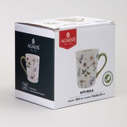 КРУЖКА AGNESS "FLOWER STORY" 400 МЛ (КОР=36ШТ.)
