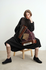 Манишка из кашемира с мериносом кофейного цвета ПРЕДЗАКАЗ