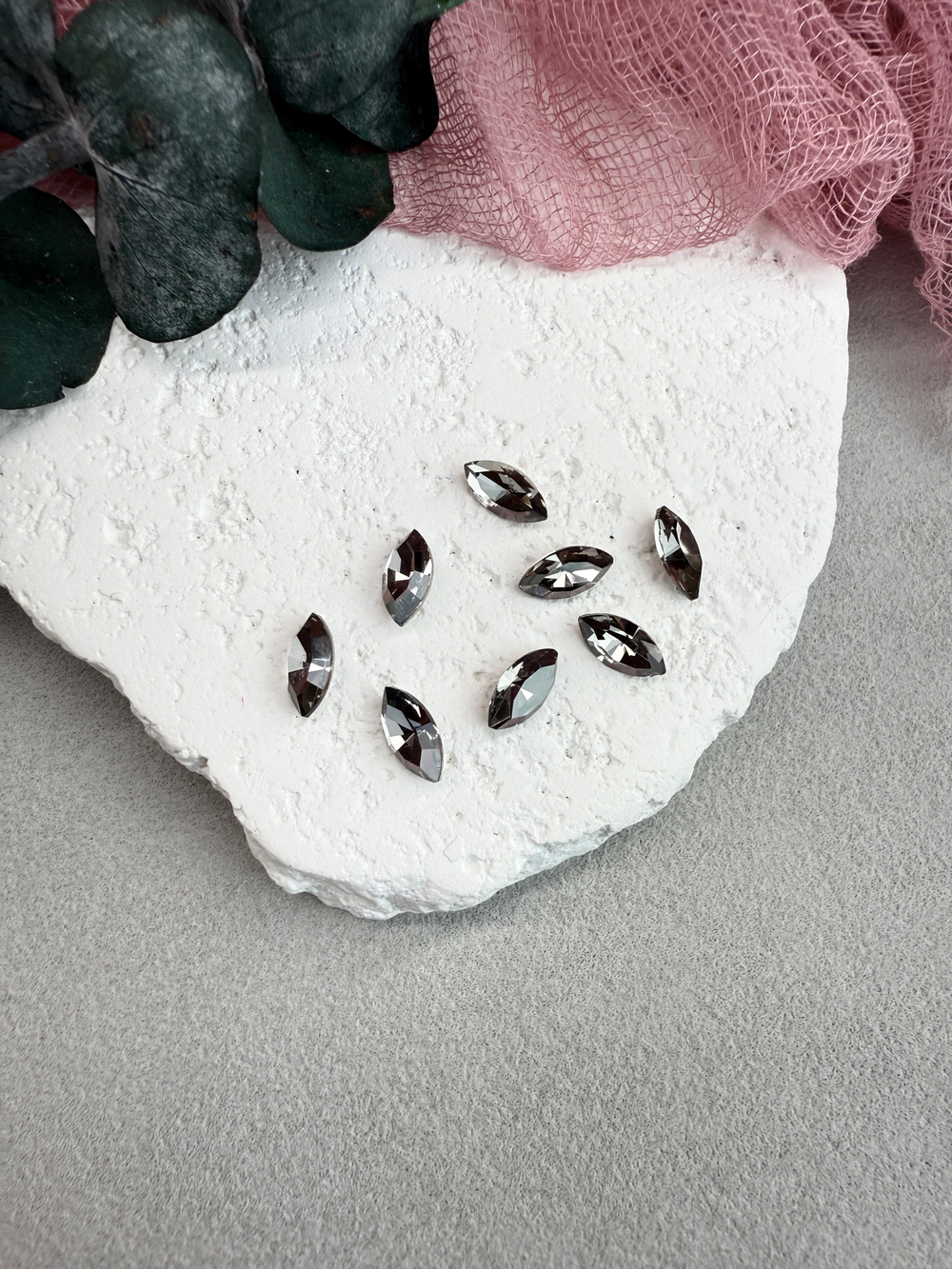 Наветт Navette 10*5 мм, Silver shadow