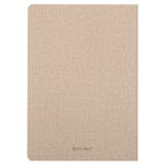 Тетрадь 60 л. в клетку обложка кожзам под рогожку, сшивка, B5 (179х250мм), БЕЖЕВЫЙ, BRAUBERG HARMONY, 403841