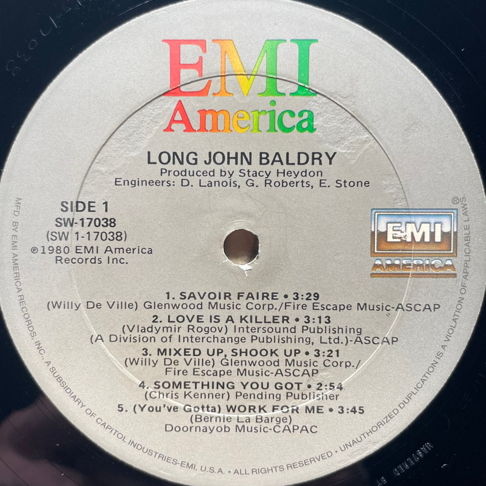 Long John Baldry ‎– Long John Baldry (США 1980г.)